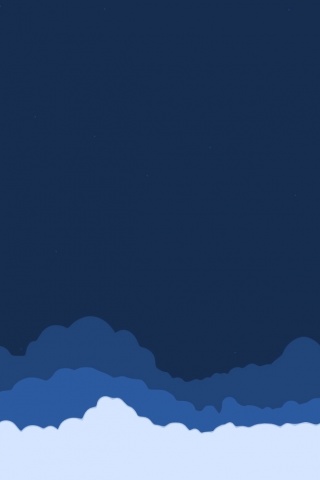 Над облаками в векторном стиле обои