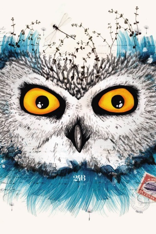 Обои сова для mac book обои