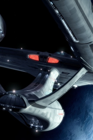 Космический корабль Enterprise из Star Trek обои