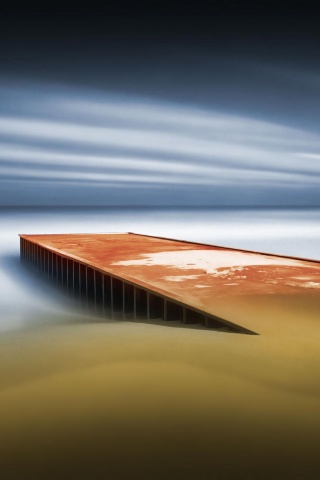 Пирс на пляже обои