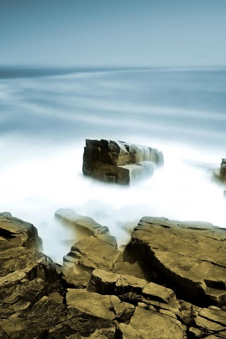 Скалы у моря обои