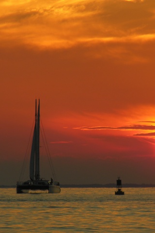 Празднование заката обои