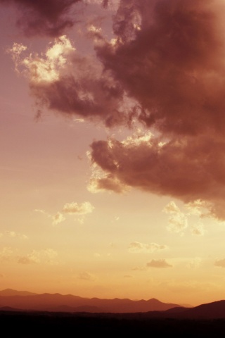 Горный закат обои