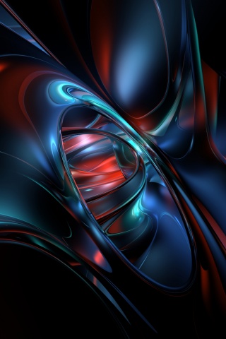 Темная переливчатая абстракция обои