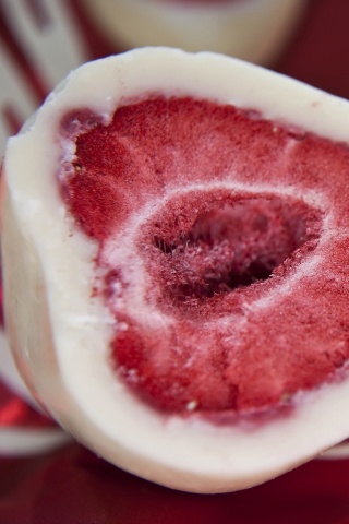 Клубника в белом шоколаде обои