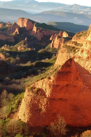 Скалы на рассвете обои