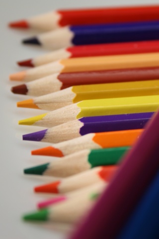 Цветные карандаши обои