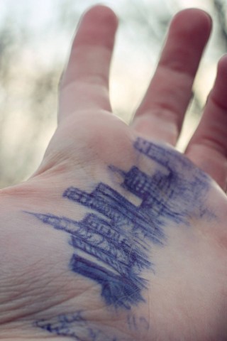 Город на ладони обои