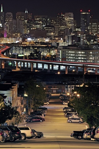 Вечерний город обои