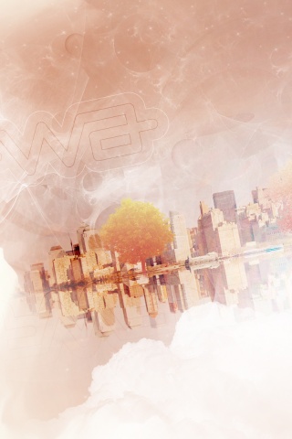 Абстрактный город обои