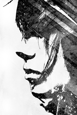 Стильные черно-белые обои обои