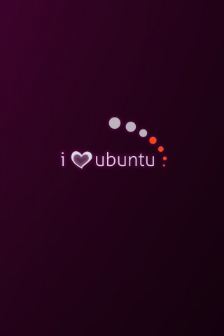 Я люблю убунту обои