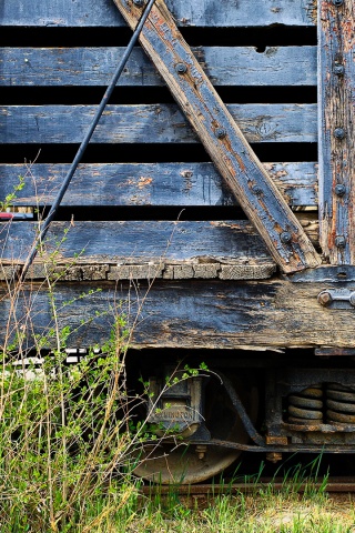 Старый грузовой вагон обои