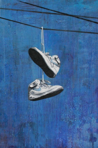 Кросовки на проводе обои