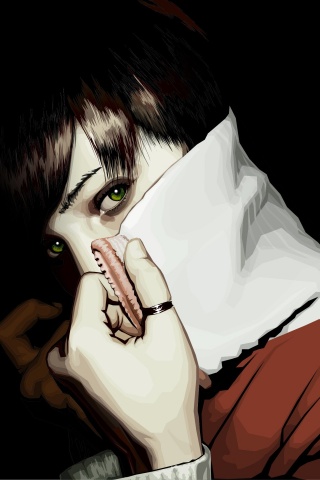 Зеленые глаза обои