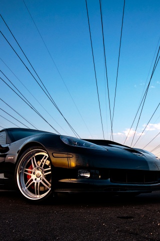 Чёрное авто обои