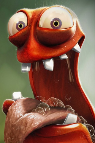 Микроб на ободке вашего унитаза обои