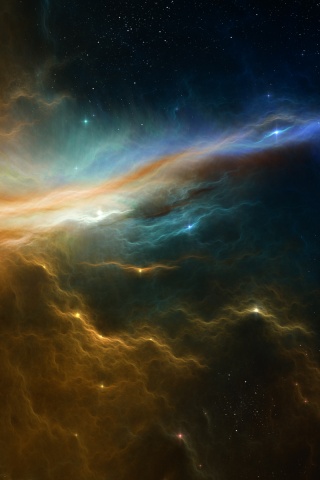 Туманность в глубинах космоса обои