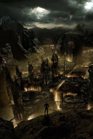 Таинственный город обои