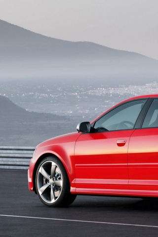 Ауди RS3 вид сзади обои