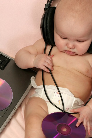 Маленький диск жокей обои