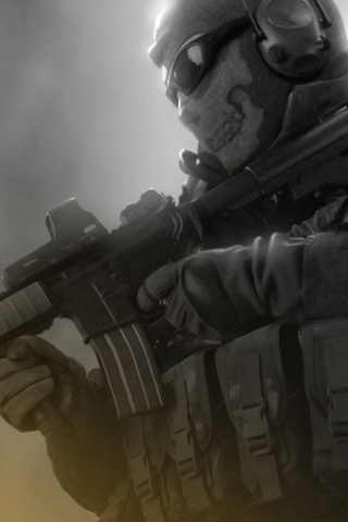 Солдат в маске обои