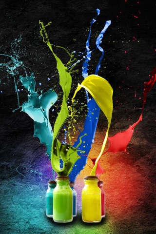 Разливающийеся краски обои