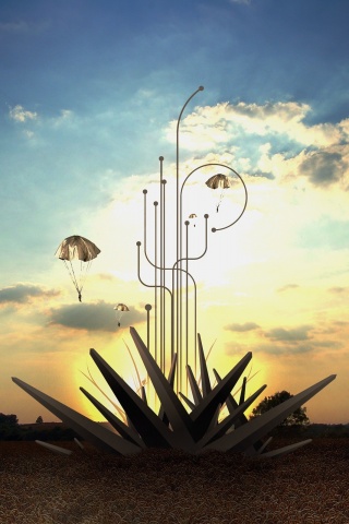 Абстрактный взрыв в настоящем мире обои