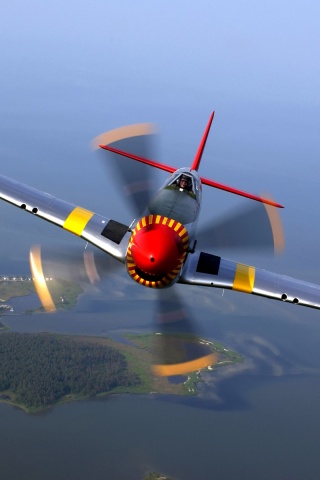 Пропеллерный самолёт обои