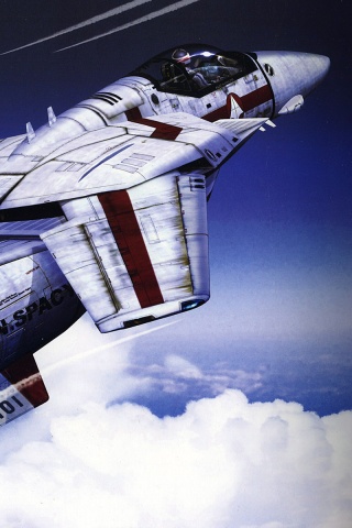 Реактивный самолёт будущего обои