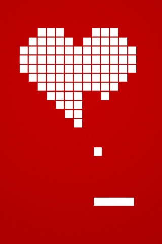 Уровень в виде сердца обои