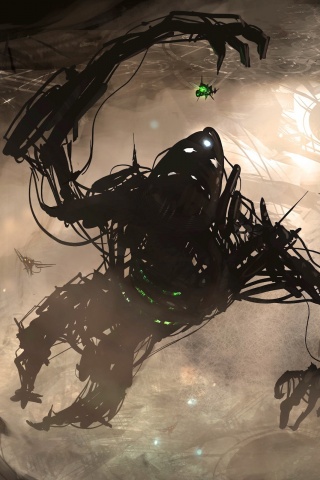 Подзёмный темный монстр обои