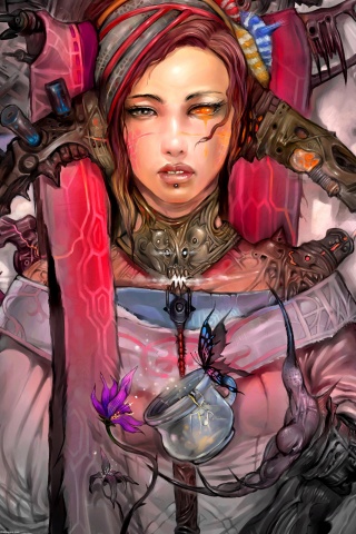 Странная девушка обои