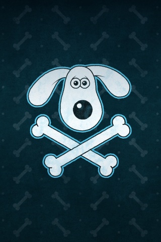 Громит и пересеченные кости обои