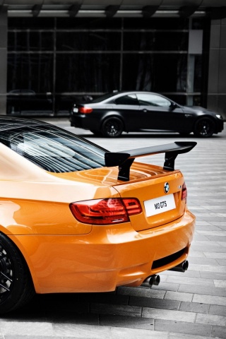 Оранжевый BMW M3 обои