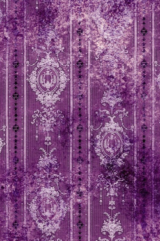 Старинные фиолетовые обои с узорами обои