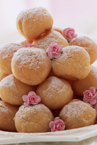 Круглые пироженки обои