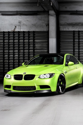 Черный и зеленый BMW M3 обои