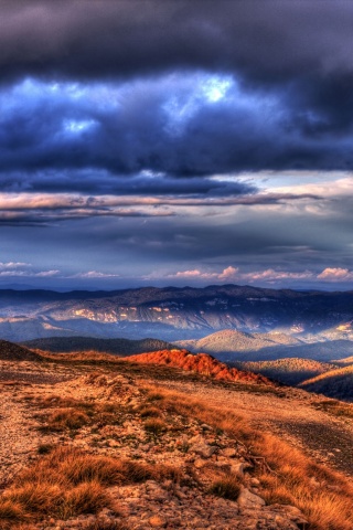 Горы в HDR обои