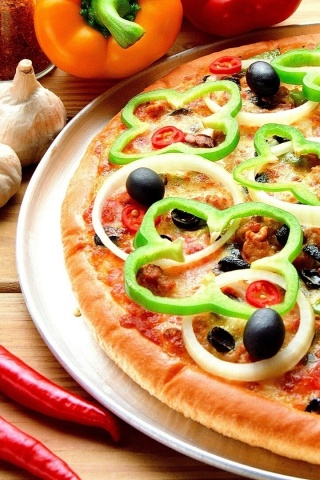 Пицца с паприкой обои