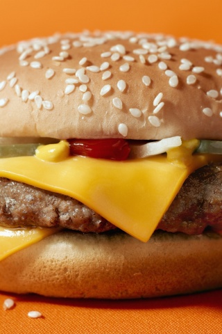 Сочный чизбургер обои