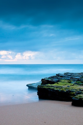 На берегу обои