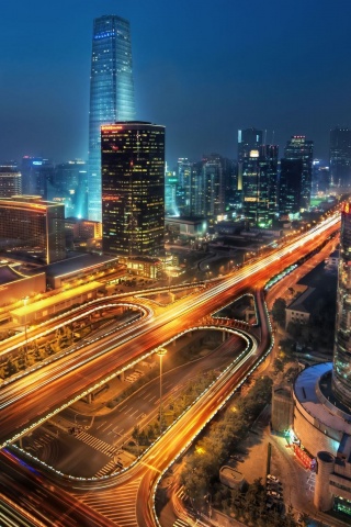 Городская развязка обои