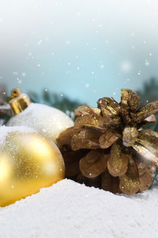 Новогодний натюрморт обои