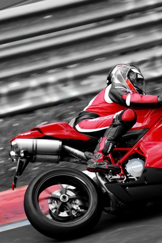 Красный мотоцикл обои