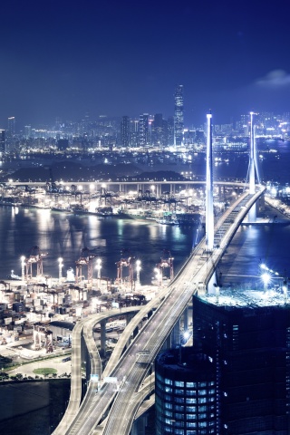 Ночная городская жизнь обои