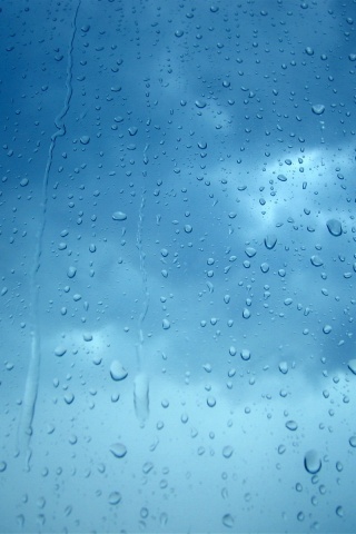 Капли на стекле обои