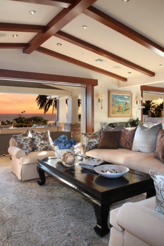 Уютная гостиная обои