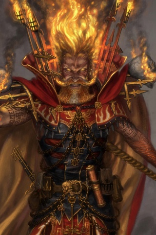 Огненный демон обои