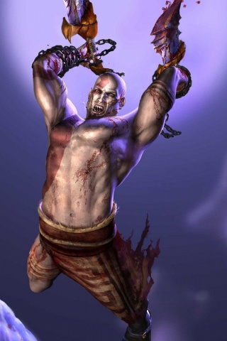 Кратос против монстра обои